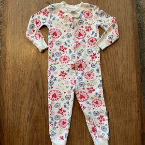 100% Organic Cotton Hanna Andersson Zip Printed Pajama 18-24 month